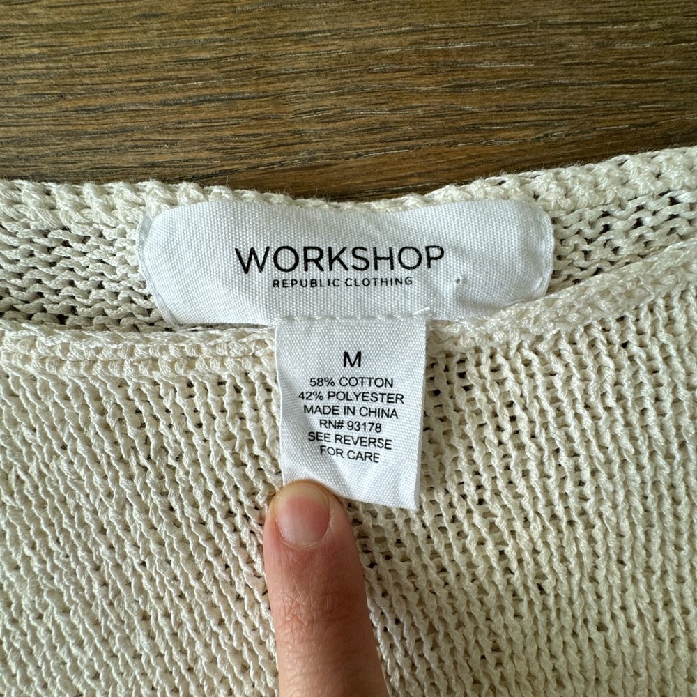 Cream sweater